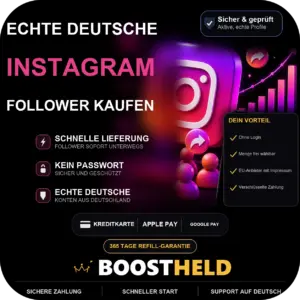 Instagram Echte Deutsche Follower bei BoostHeld