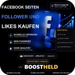 Facebook Seiten-Follower & Likes bei BoostHeld