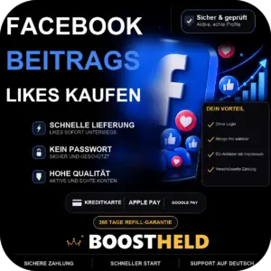 Facebook Beitrags-Likes bei BoostHeld
