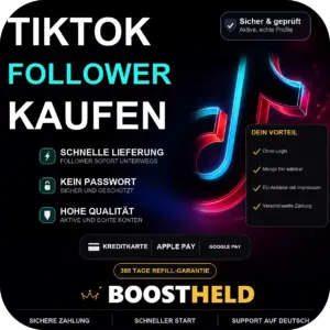 TikTok Follower kaufen bei BoostHeld