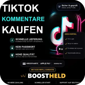 TikTok Kommentare bei BoostHeld