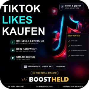 TikTok Likes kaufen + BONUS Views bei BoostHeld
