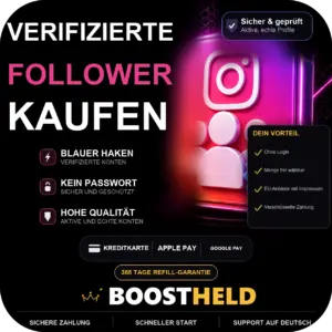 Verifizierte Follower kaufen bei BoostHeld