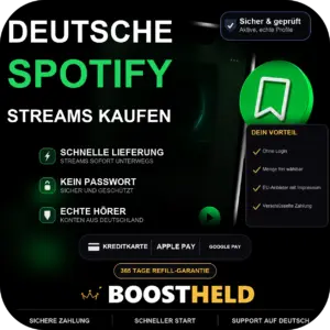 Deutsche Spotify Streams bei BoostHeld