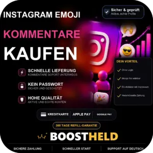 Instagram Emoji Kommentare bei BoostHeld