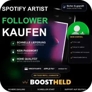 Spotify Artist Follower bei BoostHeld