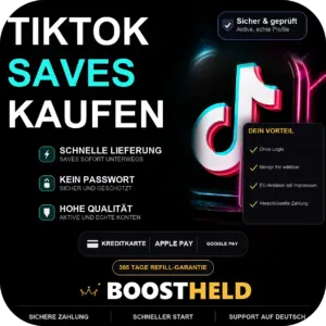 TikTok Saves kaufen bei BoostHeld