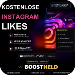Kostenlose Instagram Likes bei BoostHeld
