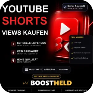 YouTube Shorts Views bei BoostHeld