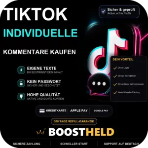 TikTok Individuelle Kommentare kaufen bei BoostHeld