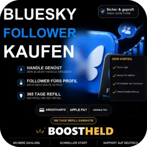 Bluesky Follower kaufen bei BoostHeld