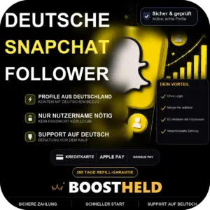 Deutsche Snapchat Follower kaufen bei BoostHeld
