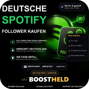 Deutsche Spotify Follower kaufen bei BoostHeld