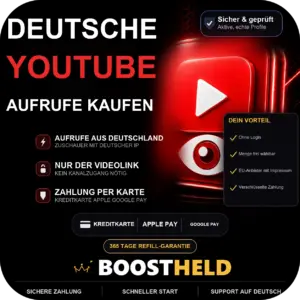 Deutsche YouTube Aufrufe kaufen bei BoostHeld