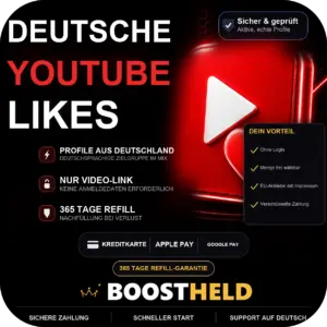 Deutsche YouTube Likes kaufen bei BoostHeld