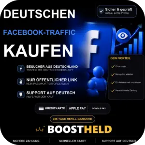 Deutschen Facebook-Traffic kaufen bei BoostHeld