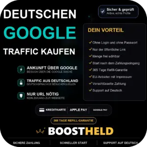 Deutschen Google-Traffic kaufen bei BoostHeld