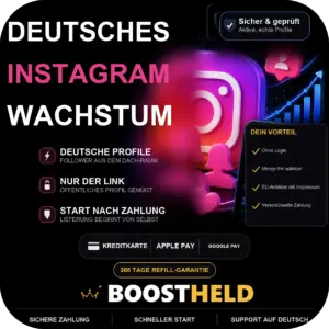 Deutsches Instagram-Wachstum bei BoostHeld