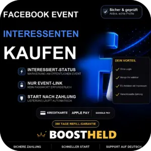 Facebook Event Interessenten kaufen bei BoostHeld
