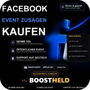 Facebook Event Zusagen kaufen bei BoostHeld