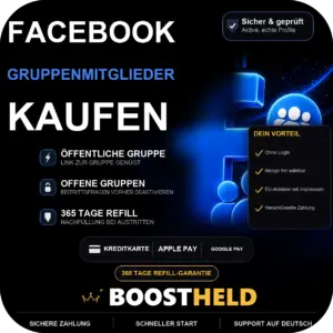 Facebook Gruppenmitglieder kaufen bei BoostHeld