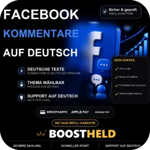 Facebook Kommentare auf Deutsch bei BoostHeld