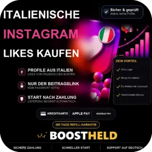 Instagram Italienische Likes bei BoostHeld