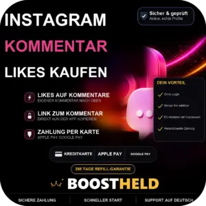 Instagram Kommentar Likes kaufen bei BoostHeld