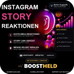 Instagram Story Reaktionen kaufen bei BoostHeld