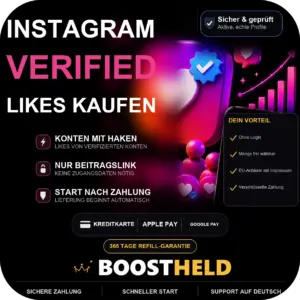 Instagram Verified Likes kaufen bei BoostHeld