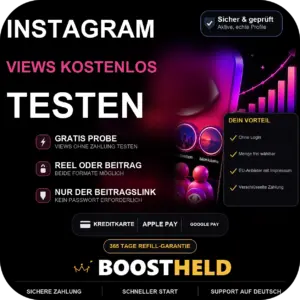 Instagram Views kostenlos testen bei BoostHeld