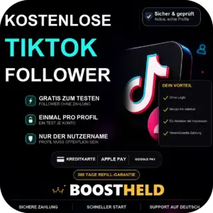Kostenlose TikTok Follower bei BoostHeld