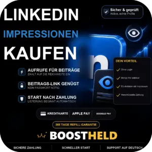 LinkedIn Impressionen kaufen bei BoostHeld