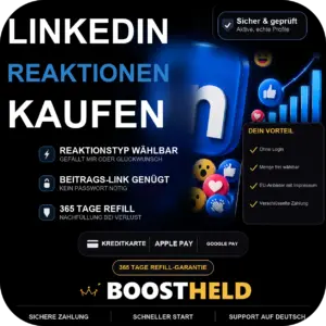 LinkedIn Reaktionen kaufen bei BoostHeld