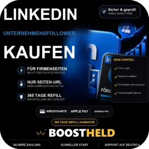 LinkedIn Unternehmensfollower kaufen bei BoostHeld