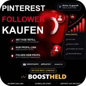 Pinterest Follower kaufen bei BoostHeld