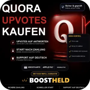 Quora Upvotes kaufen bei BoostHeld