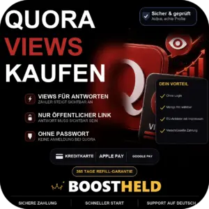 Quora Views kaufen bei BoostHeld
