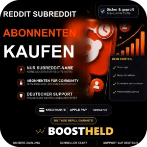 Reddit Subreddit Abonnenten kaufen bei BoostHeld