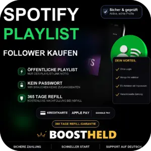 Spotify Playlist Follower kaufen bei BoostHeld