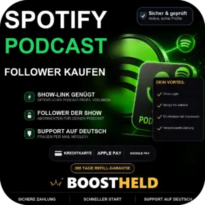 Spotify Podcast Follower kaufen bei BoostHeld