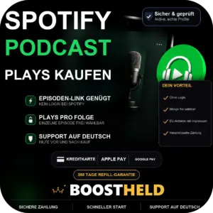 Spotify Podcast Plays kaufen bei BoostHeld