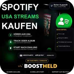 Spotify USA Streams kaufen bei BoostHeld