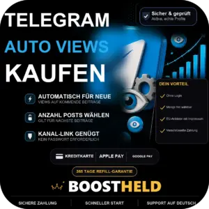 Telegram Auto Views kaufen bei BoostHeld