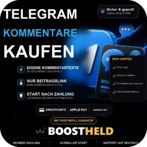Telegram Kommentare kaufen bei BoostHeld