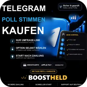 Telegram Poll Stimmen kaufen bei BoostHeld
