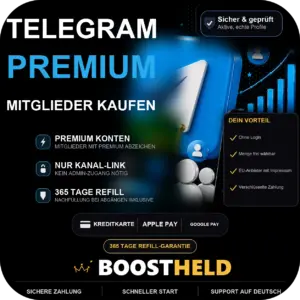 Telegram Premium Mitglieder kaufen bei BoostHeld