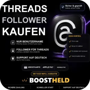 Threads Follower kaufen bei BoostHeld