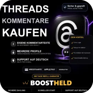 Threads Kommentare kaufen bei BoostHeld