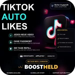 TikTok Auto Likes kaufen bei BoostHeld